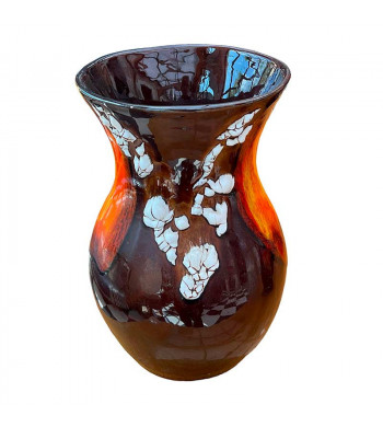 Trilogie de Vases Vallauris style vintage céramique flamboyant avec quelques marques fat lava origine France fin des années 60'.