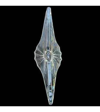 Grande coupe en cristal/verre épais vintage années 50/70'