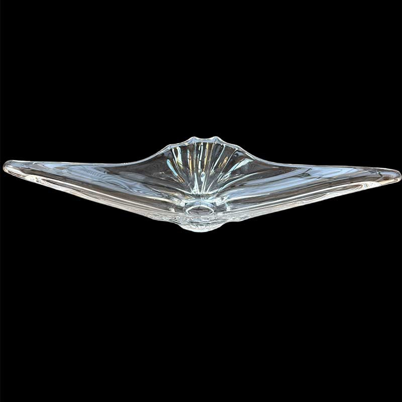 Grande coupe en cristal/verre épais vintage années 50/70' Grande coupe en cristal/verre épais vintage années 50/70'