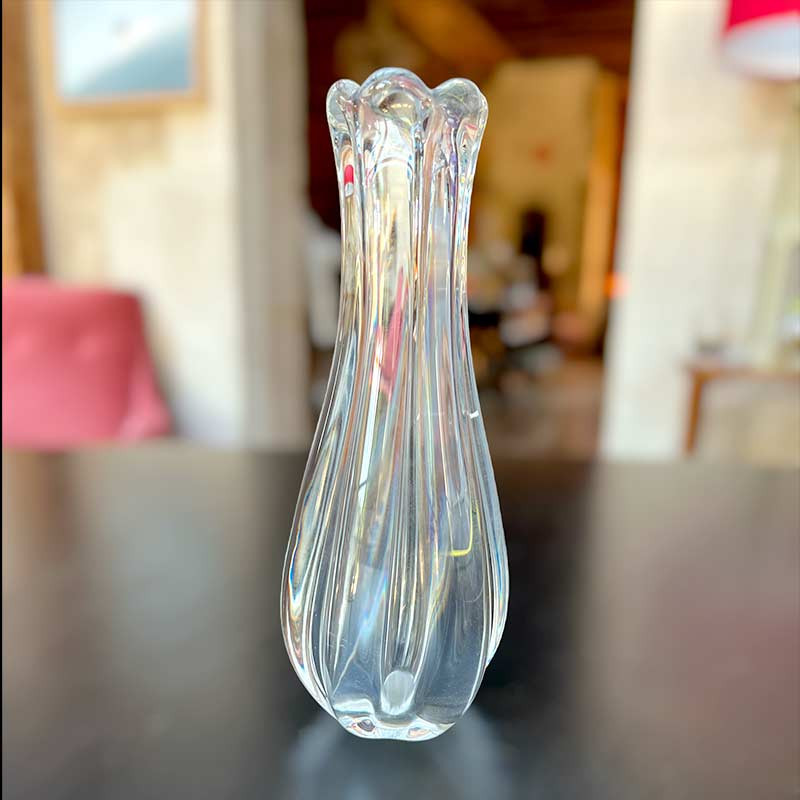 Petit vase en cristal / verre soufflé vintage années 60/70' Petit vase en cristal / verre soufflé vintage années 60/70'