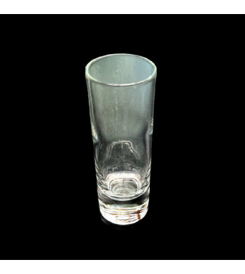 Rare et beau service à shot de  liqueur sur sa base métal et 6 verres soufflés vintage années 70'
