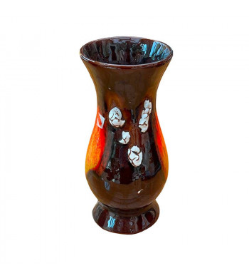 Trilogie de Vases Vallauris style vintage céramique flamboyant avec quelques marques fat lava origine France fin des années 60'.